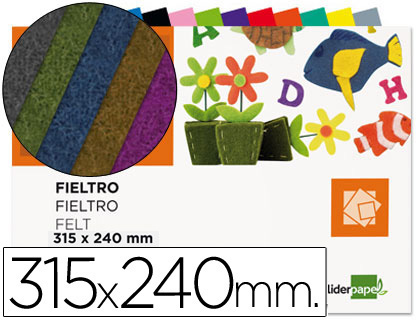 Bloc de cartulinas de colores variados 315 x 240 mm.