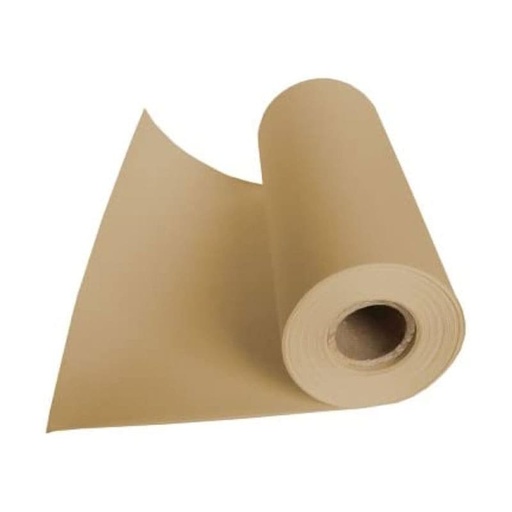 Bobina de papel kraft marrón 110 cm x 500 m
