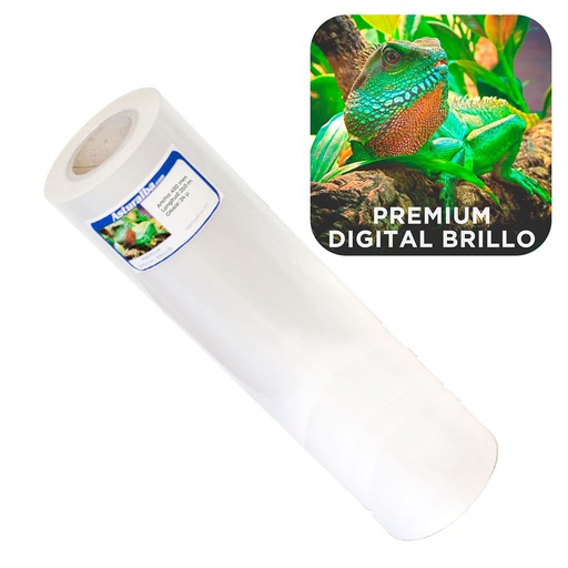Bobina de plastificar Premium Digital Brillo 24 µ 450 mm x 250 m