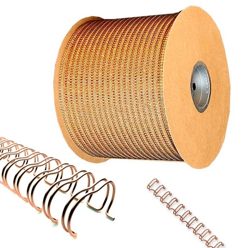 Bobina de wire-O bronce 6,5 mm nº4 3:1