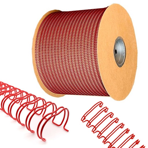 Bobina de wire-O rojo 25,4 mm nº16 2:1