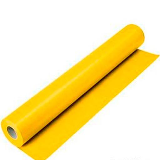 Bobina de papel kraft de 1x25 m amarillo