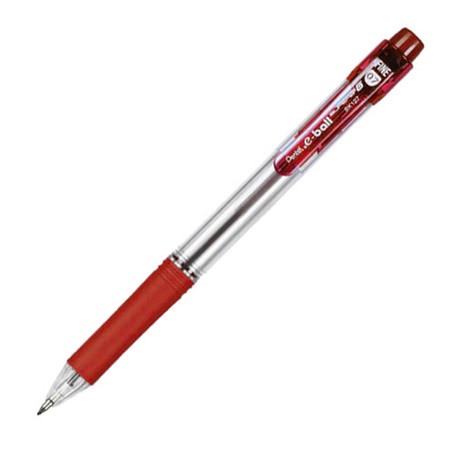 Bolígrafo retráctil Pentel Superb G e-ball rojo