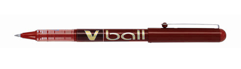Bolígrafo roller Pilot V-Ball 0.7 rojo