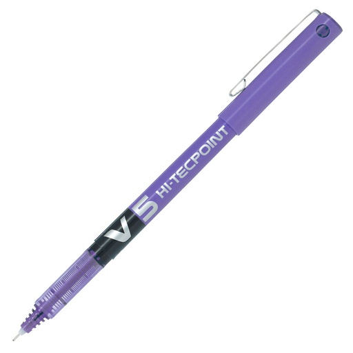 Bolígrafo roller Pilot V5 Hi-Tecpoint violeta