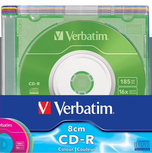 CD-R 210 MB mini con caja slim Verbatim