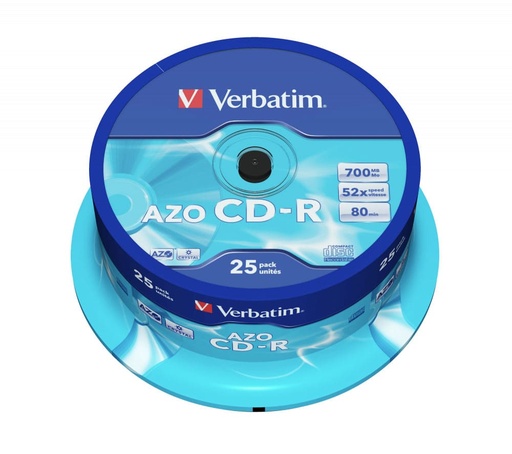CD-R 700 MB Verbatim (Tarrina 25 unidades)