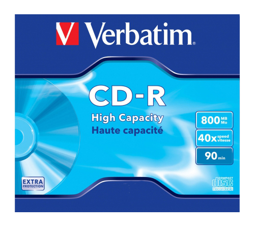 CD-R 800 MB con caja Verbatim