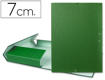 Carpeta de proyectos lomo de 70 mm verde
