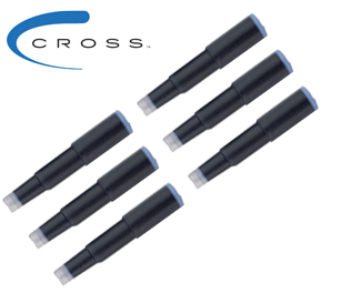 Cartuchos para estilográfica azul Cross (Pack 6)