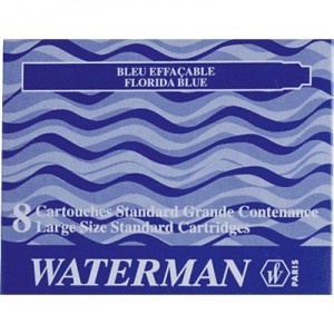 Cartuchos para estilográfica azul Waterman(Pack 8)