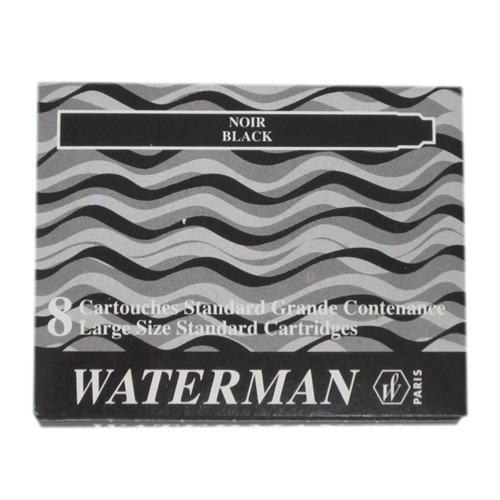 Cartuchos para estilográfica negro Waterman(Pack 8)