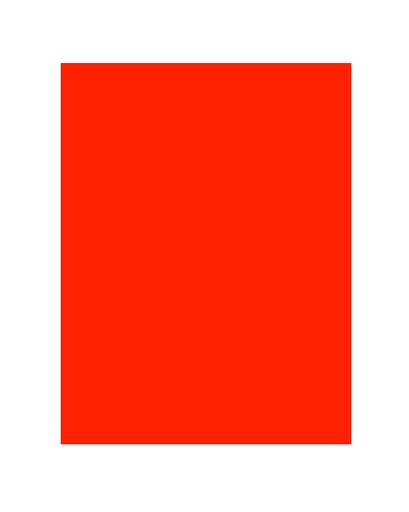 Cartulina A4 rojo fluorescente 180 g. (25 unidades)