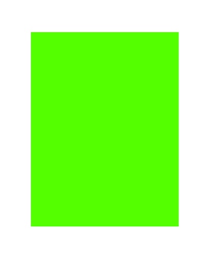 Cartulina A4 verde fluorescente 180 g. (25 unidades)