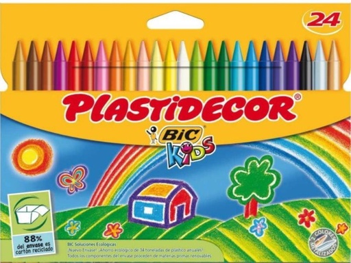 Ceras de 24 colores Plastidecor