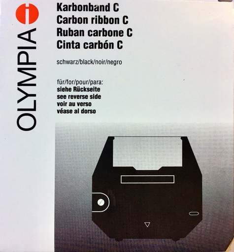 Cinta de carbón para máquina de escribir Olympia Carrera de Luxe