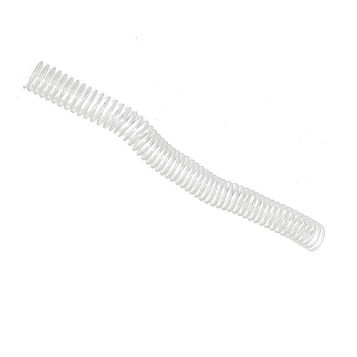 Espiral de plástico transparente 28 mm 4:1