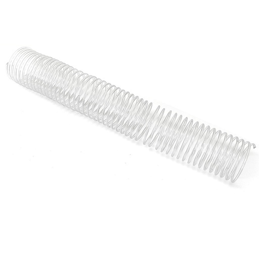 Espiral de plástico transparente 38 mm 4:1
