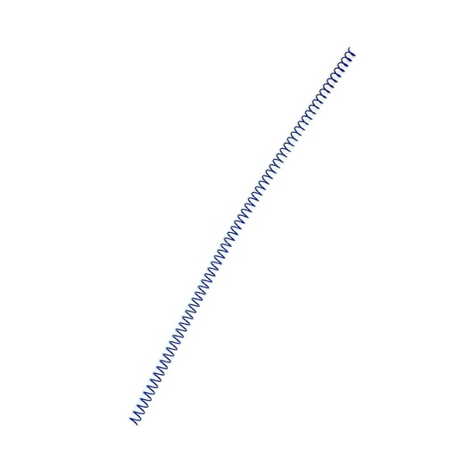 Espiral metálico azul 6 mm 5:1