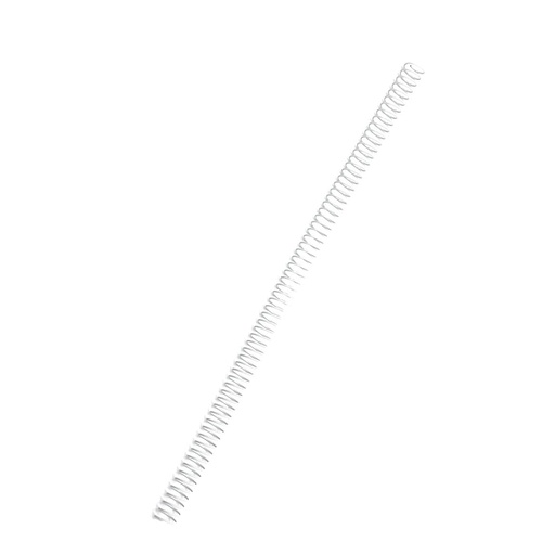 Espiral metálico blanco 10 mm 5:1