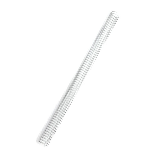 Espiral metálico blanco 18 mm 5:1