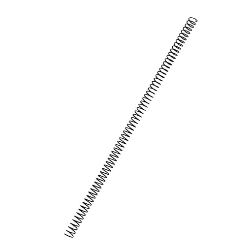 Espiral metálico negro 10 mm 5:1