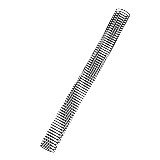 Espiral metálico negro 30 mm 5:1