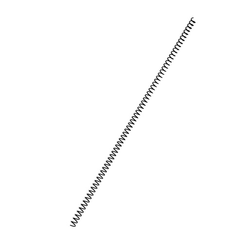 Espiral metálico negro 6 mm 5:1