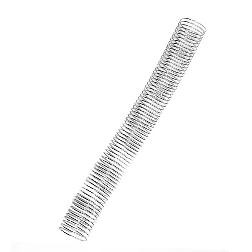 Espiral metálico plata 38 mm 5:1