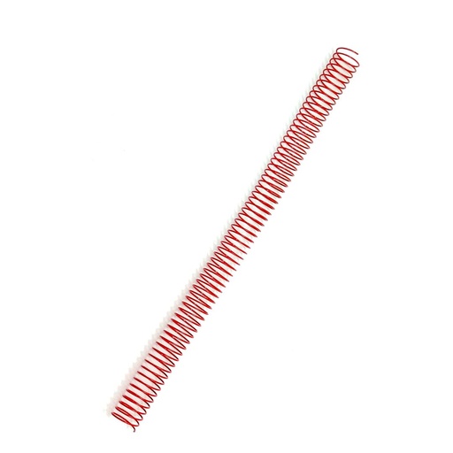 Espiral metálico rojo 18 mm 5:1