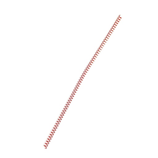 Espiral metálico rojo 6 mm 5:1