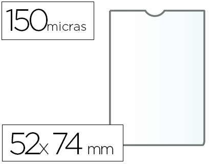 Funda con uñero A8 52 x 74 150 µ Q-Connect