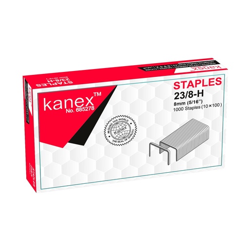 Grapas 23/8-H galvanizadas Kanex (Cajita de 1000)