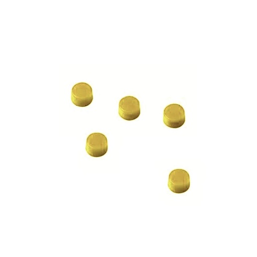 Imanes redondo 10 mm amarillo (Pack 5 unidades)