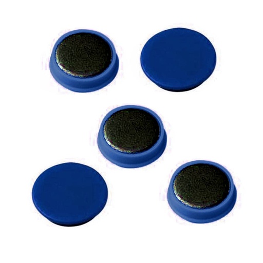 Imanes redondo 40 mm azul (Pack 5 unidades)