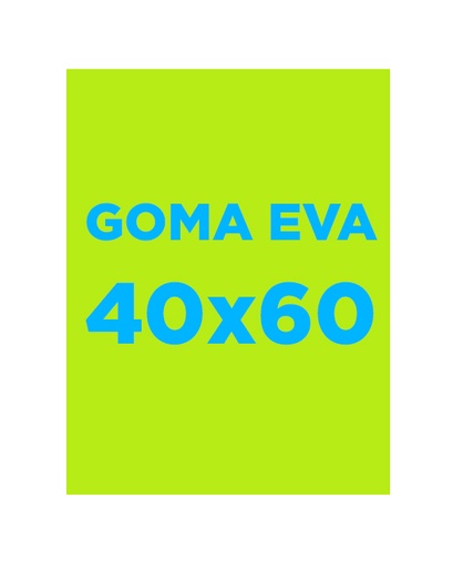 Lámina de goma EVA 40 x 60 cm. 2 mm. verde claro Fixo Kids