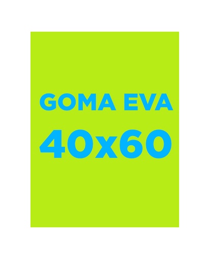 Lámina de goma EVA 40 x 60 cm. 2 mm. verde claro Fixo Kids