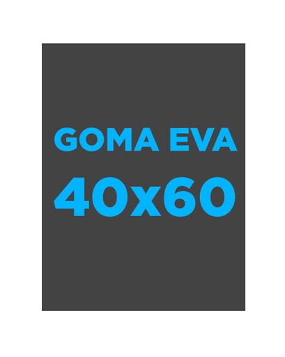 Lámina de goma EVA 40 x 60 cm. 5 mm. negro Fixo Kids