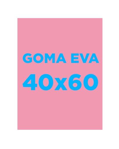 Lámina de goma EVA 40 x 60 cm. 5 mm. rosa Fixo Kids