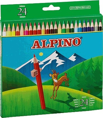 Lápices de 24 colores Alpino