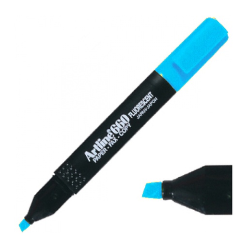 Marcador fluorescente Artline 660 azul