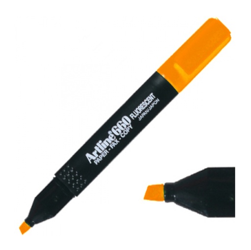 Marcador fluorescente Artline 660 naranja
