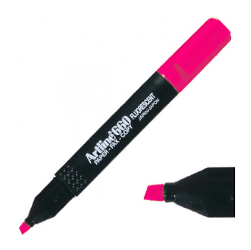 Marcador fluorescente Artline 660 rosa