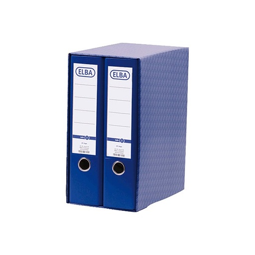 Módulo de 2 archivadores A4 azul con caja Elba Pro