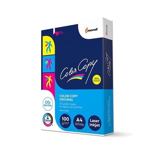 Papel A4 100 g/m² Color Copy (Paquete de 500 hojas)