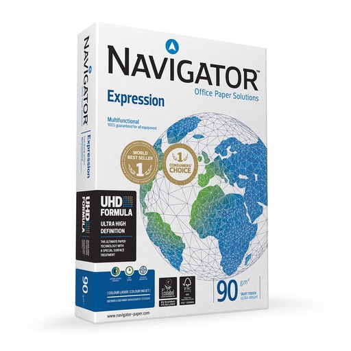 Papel A4 90 g/m² Navigator Expression (Paquete de 500 hojas)