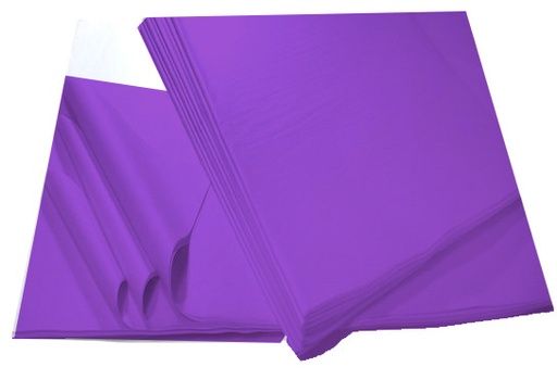 Papel de seda malva 520 x 760 mm.