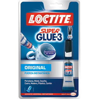 Pegamento universal Super Glue-3 Original Loctite 3 gr