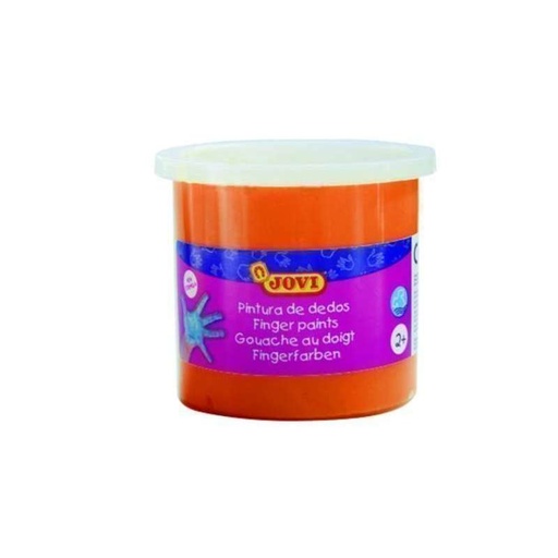 Pintura para dedos naranja 125 ml Jovi