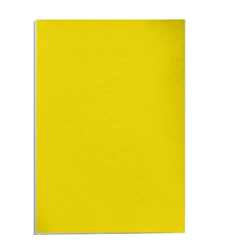 Portada de encuadernación A4 amarilla de cartulina de 250 g/m² Fellowes